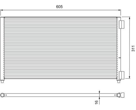 Condenser, air conditioning 817799 Valeo, Image 2