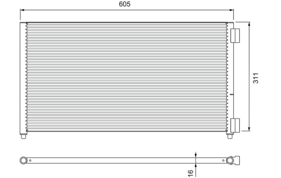 Condenser, air conditioning 817799 Valeo, Image 2