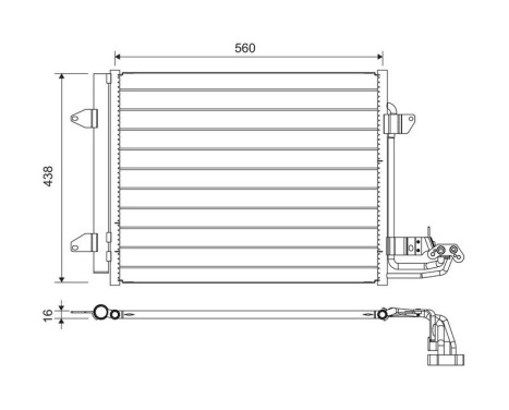 Condenser, air conditioning 817806 Valeo