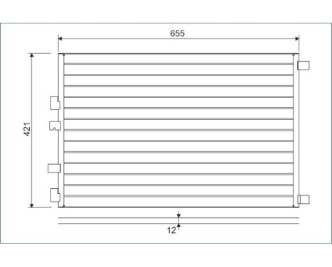 Condenser, air conditioning 818002 Valeo, Image 2