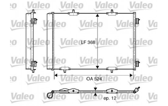 Condenser, air conditioning 818015 Valeo, Image 2