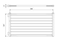 Condenser, air conditioning 818017 Valeo