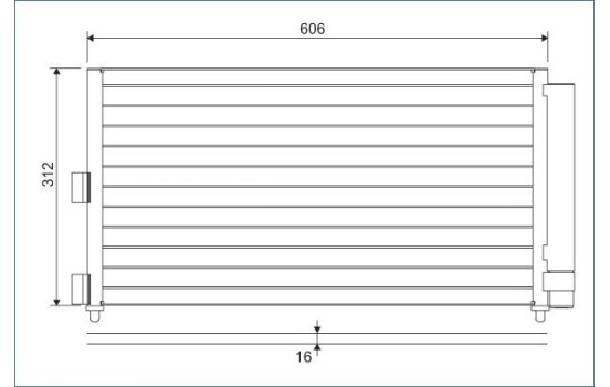 Condenser, air conditioning 818021 Valeo, Image 3