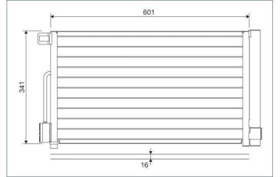 Condenser, air conditioning 818193 Valeo, Image 2