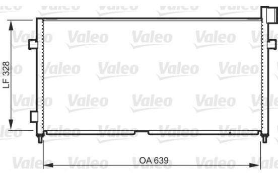 Condenser, air conditioning 818984 Valeo