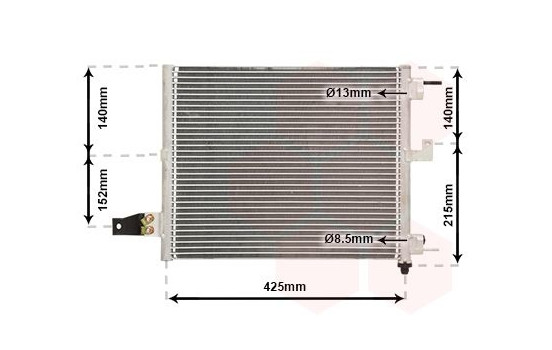 Condenser, air conditioning 82005062 International Radiators Plus, Image 2