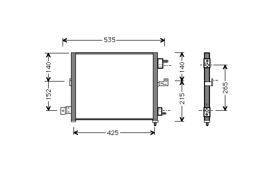 Condenser, air conditioning 82005062 International Radiators Plus