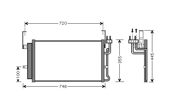 Condenser, air conditioning 82005084 International Radiators