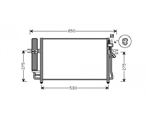 Condenser, air conditioning 82005087 International Radiators, Image 2