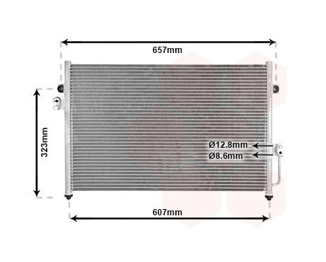 Condenser, air conditioning 82005134 International Radiators, Image 2