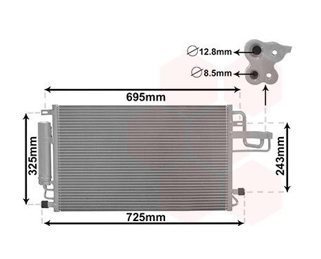 Condenser, air conditioning 82005156 International Radiators, Image 2