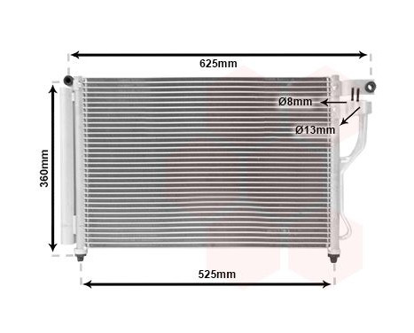 Condenser, air conditioning 82005164 International Radiators, Image 2