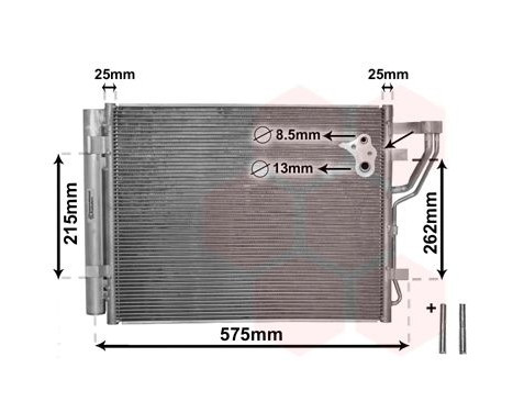 Condenser, air conditioning 82005189 International Radiators, Image 2
