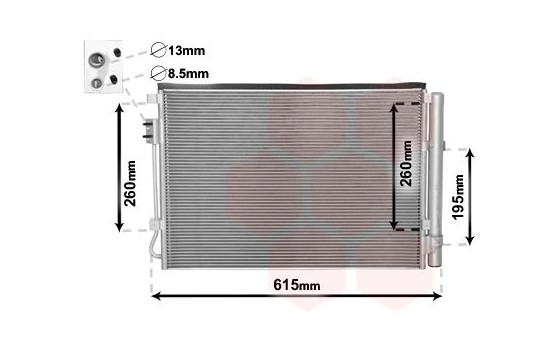 Condenser, air conditioning 82005207 International Radiators
