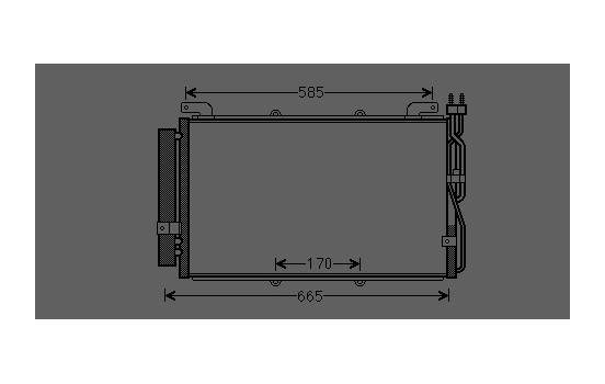 Condenser, air conditioning 82005220 International Radiators