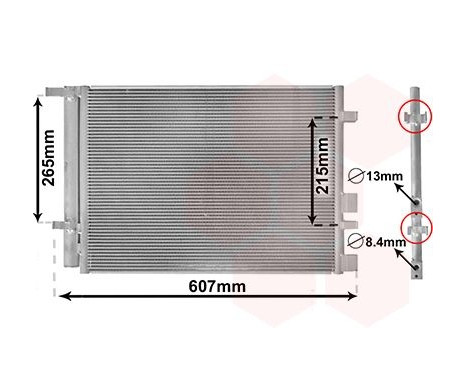 Condenser, air conditioning 82005244 International Radiators, Image 2