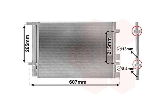 Condenser, air conditioning 82005244 International Radiators, Image 2