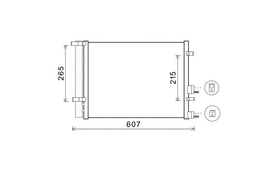 Condenser, air conditioning 82005244 International Radiators, Image 3