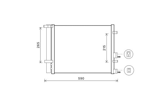 Condenser, air conditioning 82005249 International Radiators
