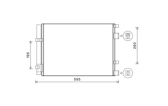 Condenser, air conditioning 82005268 International Radiators