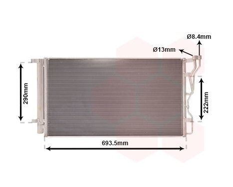 Condenser, air conditioning 82005298 International Radiators, Image 2