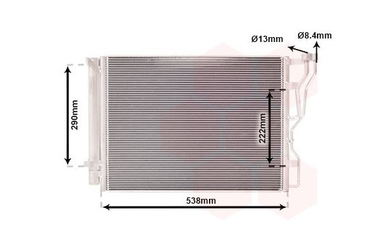 Condenser, air conditioning 82005299 International Radiators, Image 2