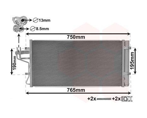 Condenser, air conditioning 82005431 International Radiators