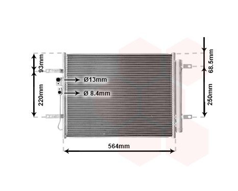 Condenser, air conditioning 82015712 International Radiators