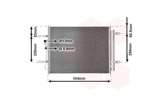 Condenser, air conditioning 82015712 International Radiators