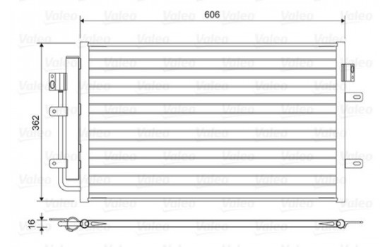 Condenser, air conditioning 822551 Valeo