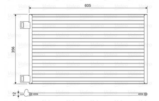 Condenser, air conditioning 822553 Valeo