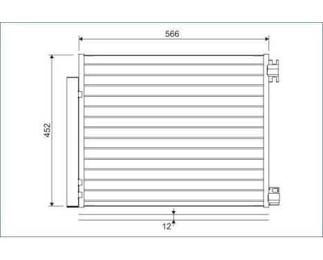 Condenser, air conditioning 822569 Valeo