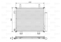 Condenser, air conditioning 822573 Valeo