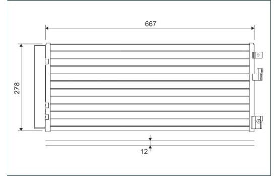 Condenser, air conditioning 822574 Valeo, Image 2