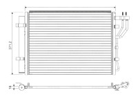 Condenser, air conditioning 822582 Valeo