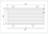 Condenser, air conditioning 822584 Valeo