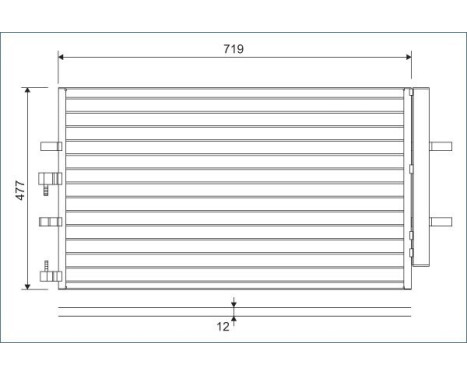 Condenser, air conditioning 822590 Valeo