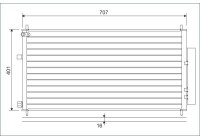 Condenser, air conditioning 822593 Valeo