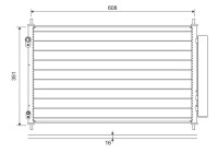 Condenser, air conditioning 822595 Valeo