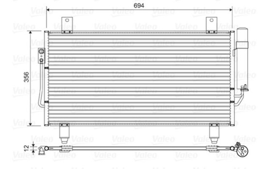 Condenser, air conditioning 822599 Valeo