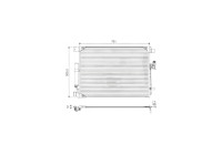 Condenser, air conditioning 822605 Valeo