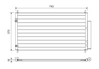 Condenser, air conditioning 822606 Valeo