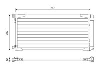Condenser, air conditioning 822607 Valeo