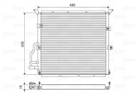 Condenser, air conditioning 822608 Valeo