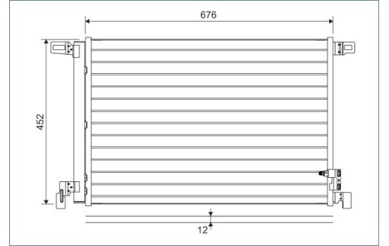 Condenser, air conditioning 822609 Valeo