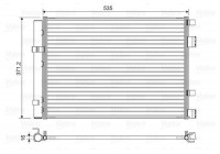 Condenser, air conditioning 822610 Valeo