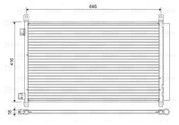 Condenser, air conditioning 822611 Valeo