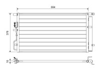 Condenser, air conditioning 822614 Valeo