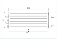 Condenser, air conditioning 822615 Valeo