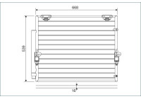 Condenser, air conditioning 822621 Valeo